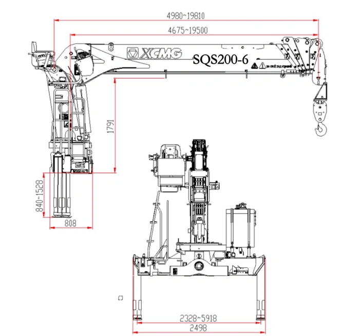 CẨU TỰ HÀNH XCMG SQS200 -6 (8 TẤN 6 ĐOẠN)